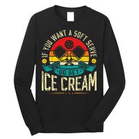Pickleball Soft Serve Ice Cream Pickleball Player Long Sleeve Shirt
