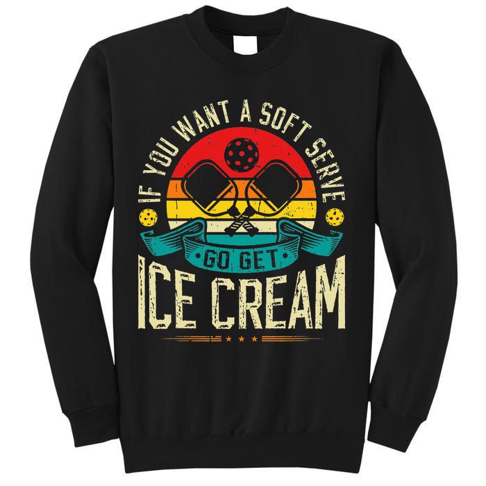 Pickleball Soft Serve Ice Cream Pickleball Player Sweatshirt