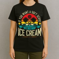 Pickleball Soft Serve Ice Cream Pickleball Player T-Shirt