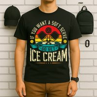 Pickleball Soft Serve Ice Cream Pickleball Player T-Shirt