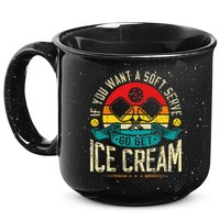 Pickleball Soft Serve Ice Cream Pickleball Player 15oz Campfire Ceramic Mug