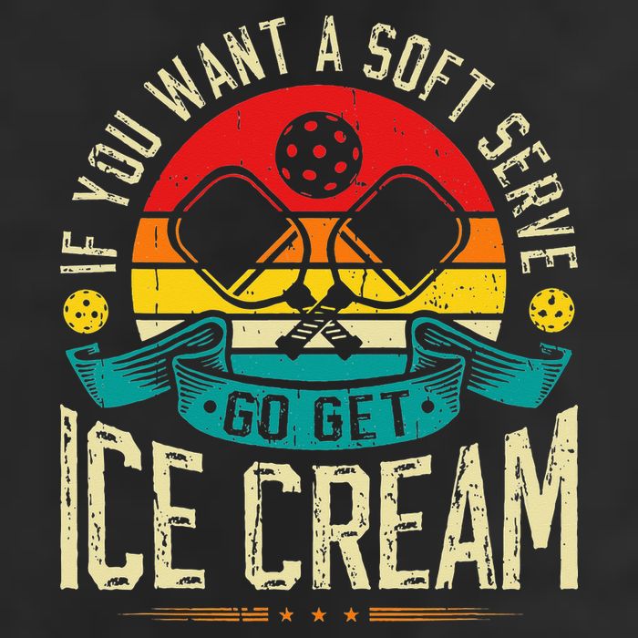 Pickleball Soft Serve Ice Cream Pickleball Player Beanie