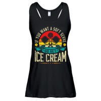 Pickleball Soft Serve Ice Cream Pickleball Player Ladies Essential Flowy Tank