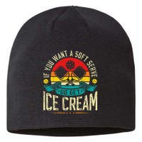 Pickleball Soft Serve Ice Cream Pickleball Player Sustainable Beanie
