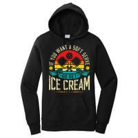 Pickleball Soft Serve Ice Cream Pickleball Player Women's Pullover Hoodie