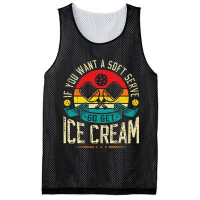 Pickleball Soft Serve Ice Cream Pickleball Player Mesh Reversible Basketball Jersey Tank
