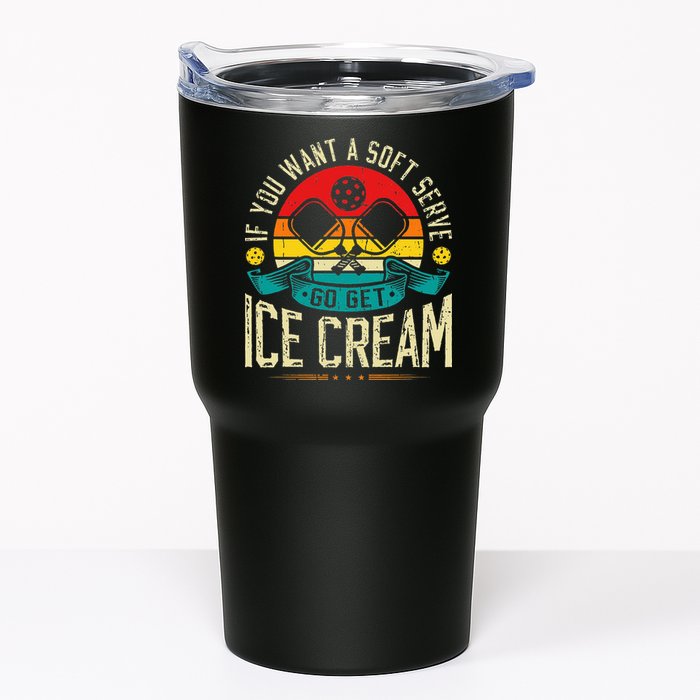 Pickleball Soft Serve Ice Cream Pickleball Player Tumbler