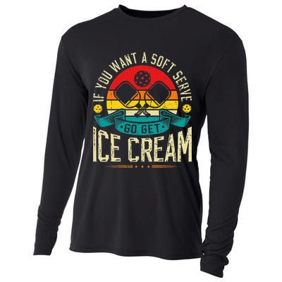 Pickleball Soft Serve Ice Cream Pickleball Player Cooling Performance Long Sleeve Crew