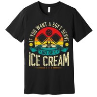 Pickleball Soft Serve Ice Cream Pickleball Player Premium T-Shirt
