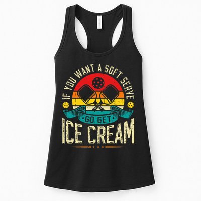 Pickleball Soft Serve Ice Cream Pickleball Player Womens Tank Top