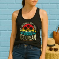 Pickleball Soft Serve Ice Cream Pickleball Player Womens Tank Top