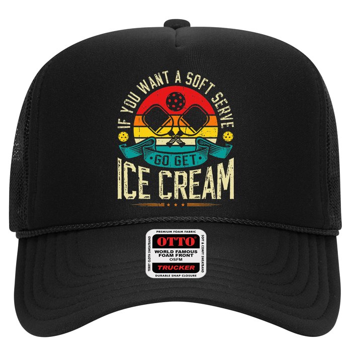 Pickleball Soft Serve Ice Cream Pickleball Player Trucker Hat