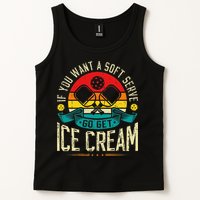 Pickleball Soft Serve Ice Cream Pickleball Player Tank Top