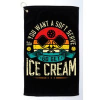 Pickleball Soft Serve Ice Cream Pickleball Player Golf Towel