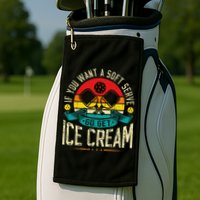 Pickleball Soft Serve Ice Cream Pickleball Player Golf Towel