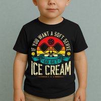 Pickleball Soft Serve Ice Cream Pickleball Player Toddler T-Shirt