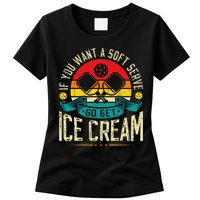Pickleball Soft Serve Ice Cream Pickleball Player Womens T-Shirt