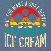Pickleball Soft Serve Ice Cream Pickleball Player Garment-Dyed Sweatshirt