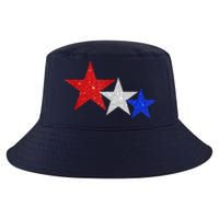 Patriotic Stars Sparkle Red White Blue American 4th Of July Cool Comfort Performance Bucket Hat