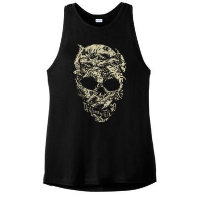 Pirates Shark Skull Ladies PosiCharge Tri-Blend Wicking Tank