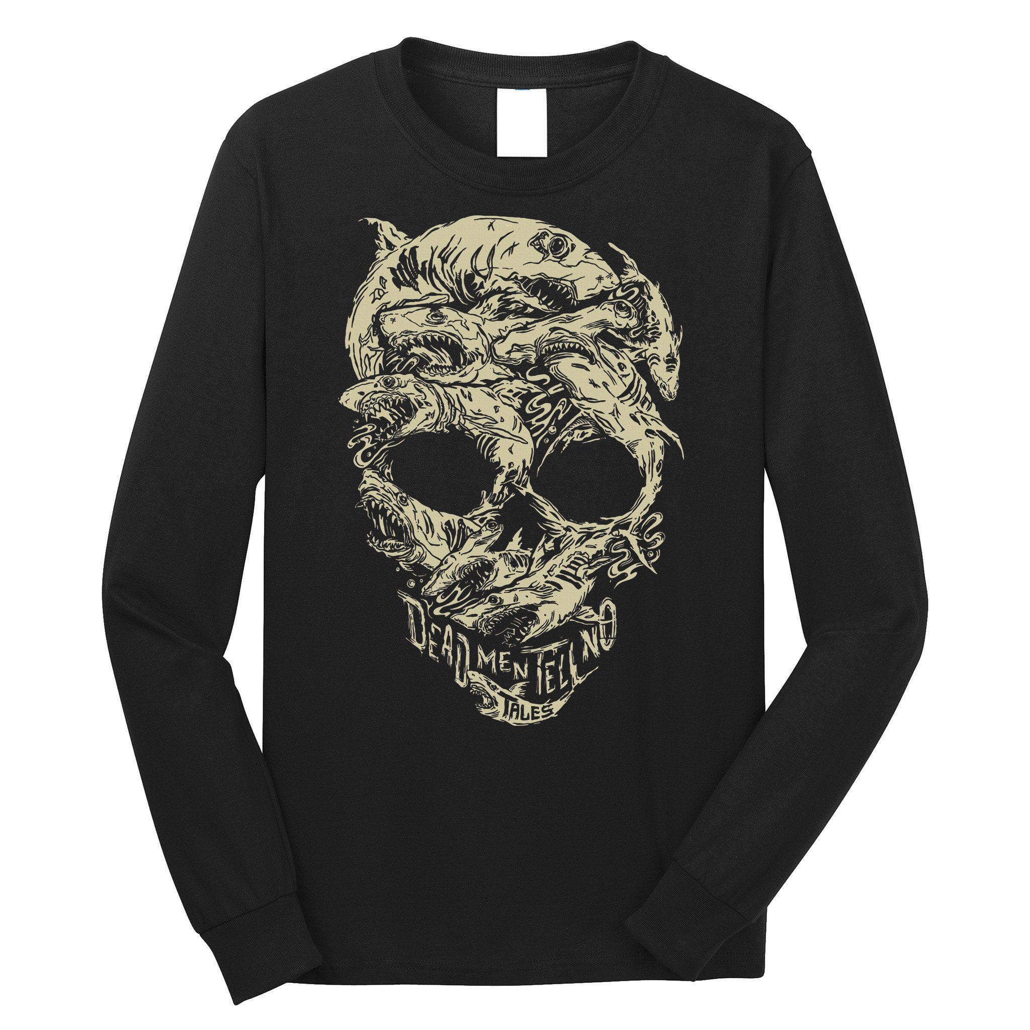 Pirates Shark Skull Long Sleeve Shirt