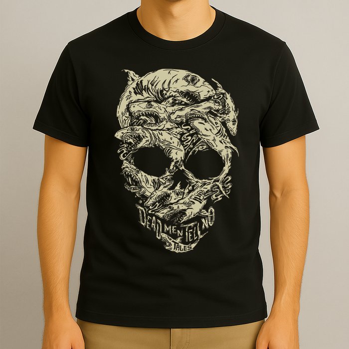 Pirates Shark Skull T-Shirt