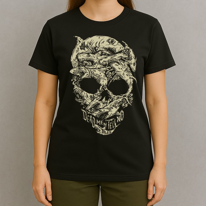 Pirates Shark Skull T-Shirt