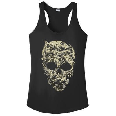 Pirates Shark Skull Ladies PosiCharge Competitor Racerback Tank