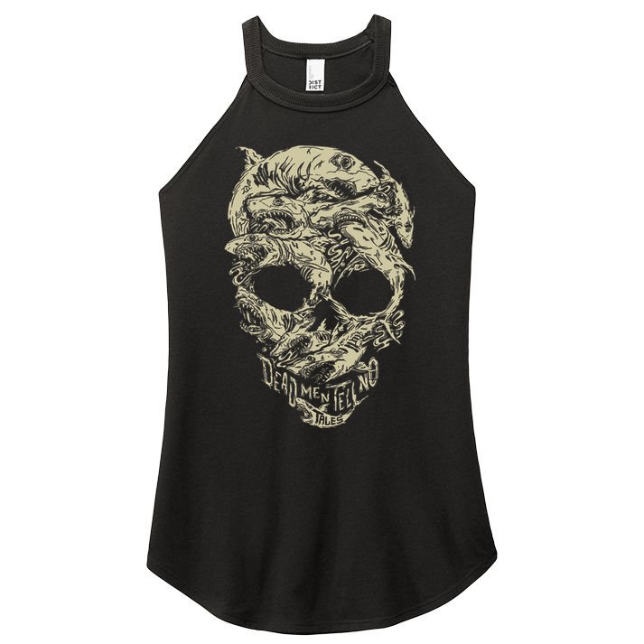 Pirates Shark Skull Women's Perfect Tri Rocker Tank