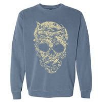Pirates Shark Skull Garment-Dyed Sweatshirt