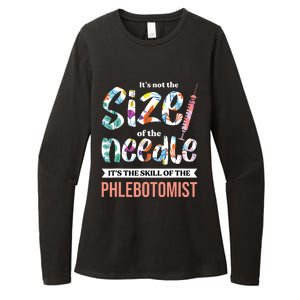 Phlebotomist Skill Syringe Phlebotomy Medical Nurse Blood Womens CVC Long Sleeve Shirt