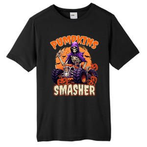 Pumpkins Smasher Skeleton Monster Truck Lover Gift Tall Fusion ChromaSoft Performance T-Shirt