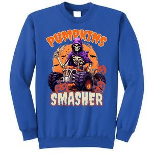 Pumpkins Smasher Skeleton Monster Truck Lover Gift Sweatshirt