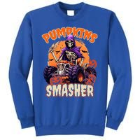 Pumpkins Smasher Skeleton Monster Truck Lover Gift Sweatshirt