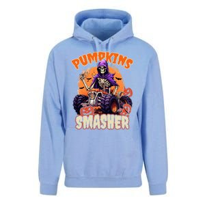 Pumpkins Smasher Skeleton Monster Truck Lover Gift Unisex Surf Hoodie