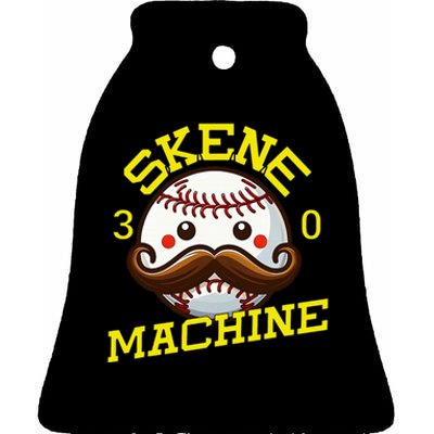 Paul Skenes Skene Machine Pittsburgh Baseball Ceramic Bell Ornament