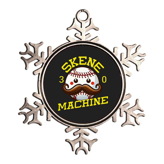 Paul Skenes Skene Machine Pittsburgh Baseball Metallic Star Ornament