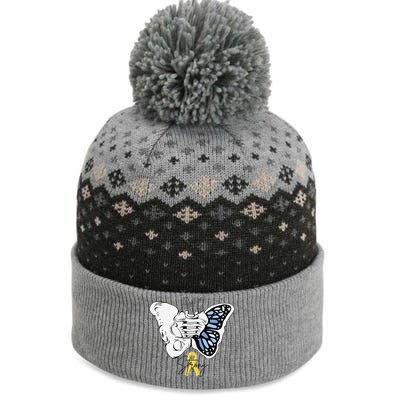 Pao Surgery Strong Hip Surgery Awareness The Baniff Cuffed Pom Beanie