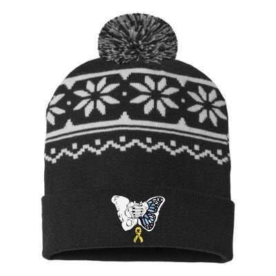 Pao Surgery Strong Hip Surgery Awareness USA-Made Snowflake Beanie