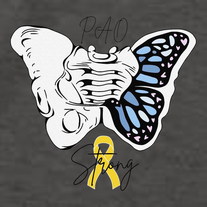Pao Surgery Strong Hip Surgery Awareness Vector Backpack