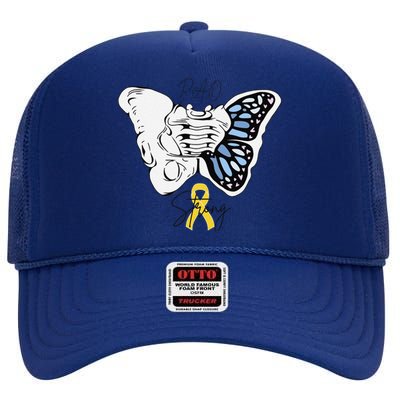 Pao Surgery Strong Hip Surgery Awareness High Crown Mesh Back Trucker Hat