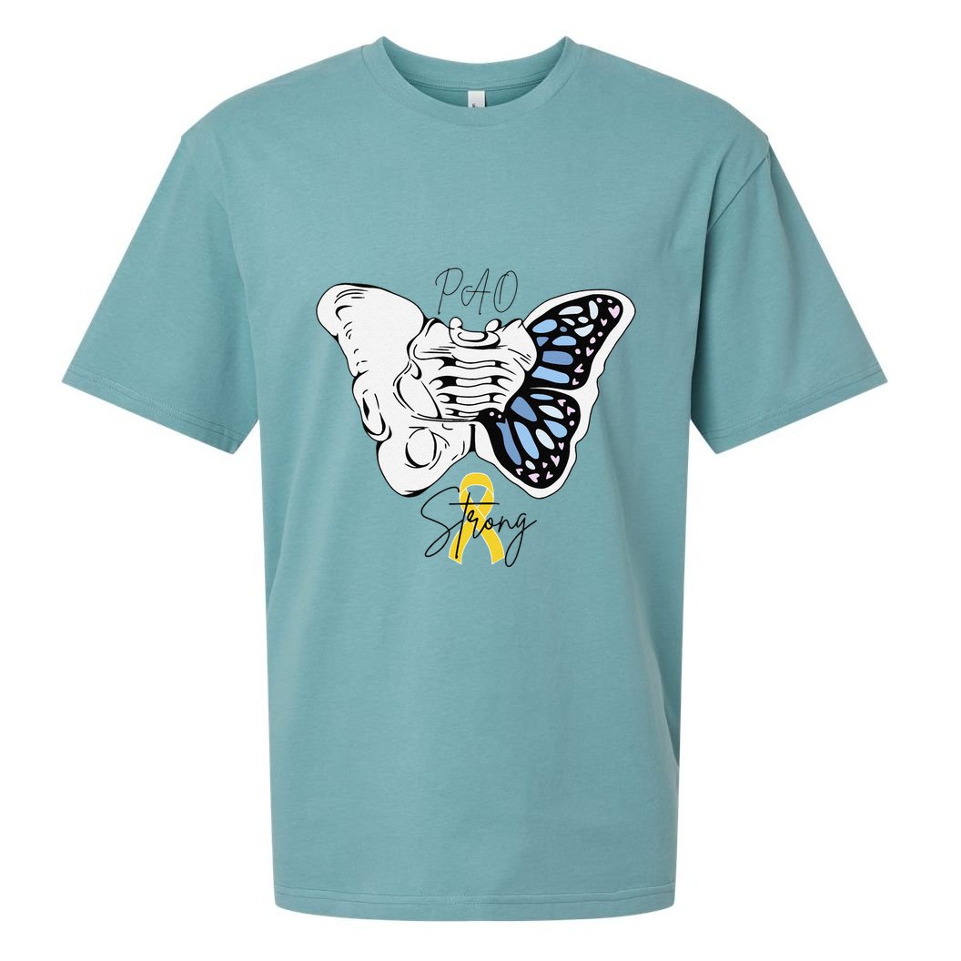 Pao Surgery Strong Hip Surgery Awareness Sueded Cloud Jersey T-Shirt