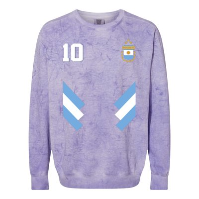 Pro Soccer Specialists Lionel #10 Argentina Jersey Soccer Colorblast Crewneck Sweatshirt