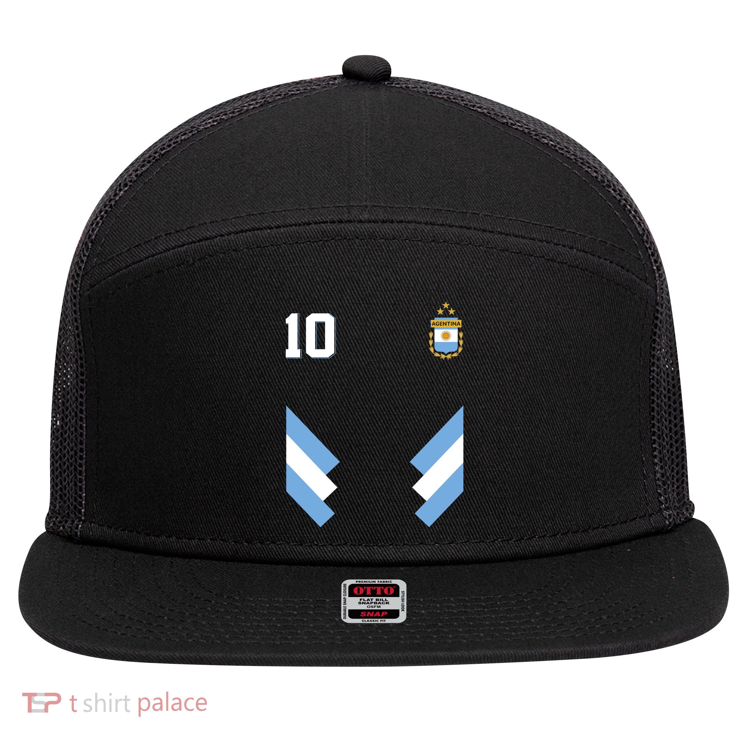 Pro Soccer Specialists Lionel #10 Argentina Jersey Soccer 7 Panel Mesh Trucker Snapback Hat
