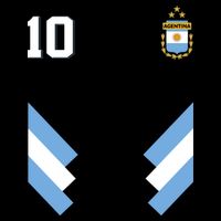 Pro Soccer Specialists Lionel #10 Argentina Jersey Soccer Cooling Performance Crew T-Shirt