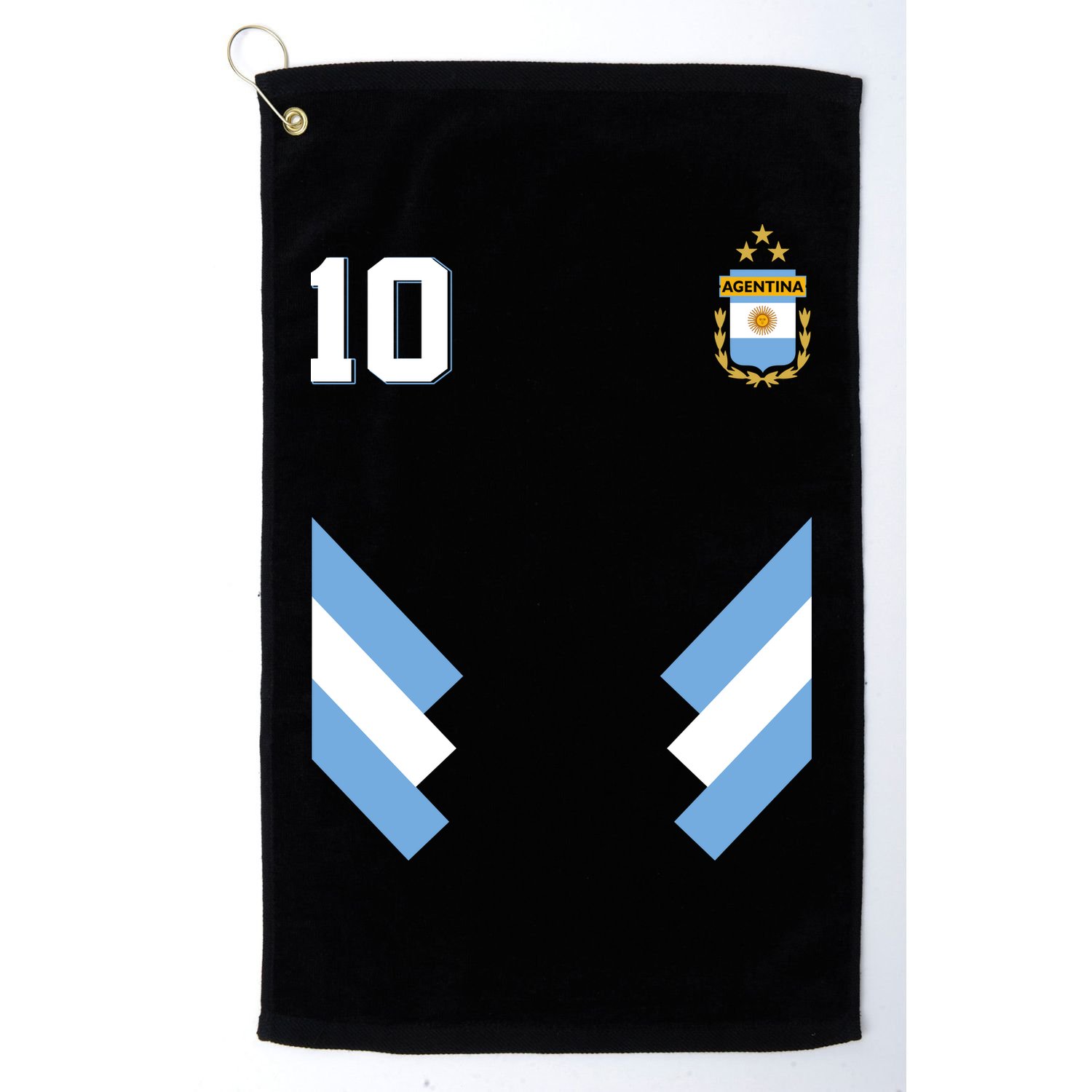 Pro Soccer Specialists Lionel #10 Argentina Jersey Soccer Golf Towel