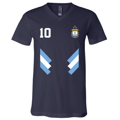 Pro Soccer Specialists Lionel #10 Argentina Jersey Soccer V-Neck T-Shirt