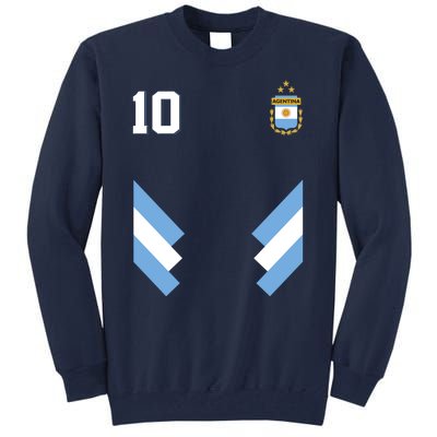 Pro Soccer Specialists Lionel #10 Argentina Jersey Soccer Tall Sweatshirt