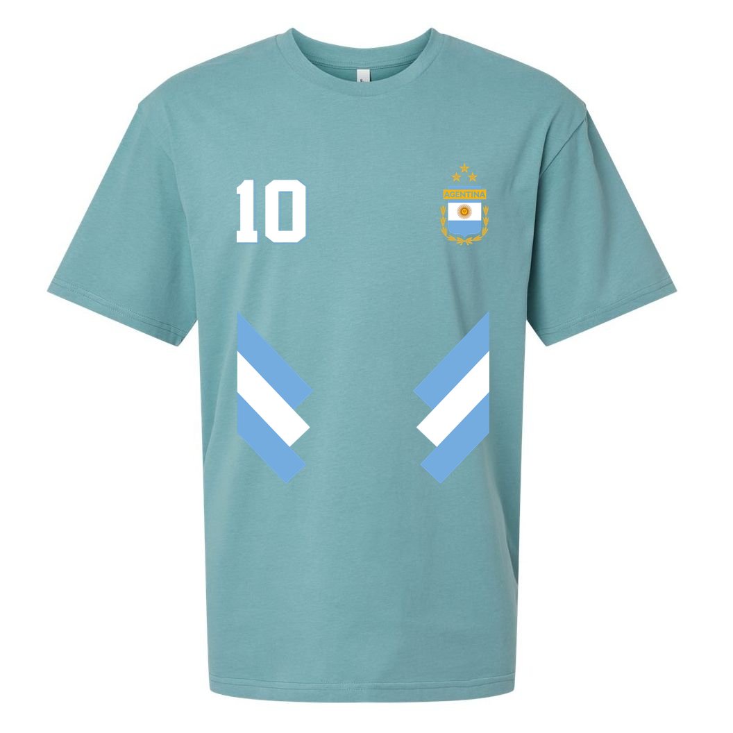 Pro Soccer Specialists Lionel #10 Argentina Jersey Soccer Sueded Cloud Jersey T-Shirt