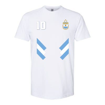 Pro Soccer Specialists Lionel #10 Argentina Jersey Soccer Softstyle CVC T-Shirt